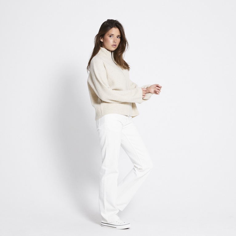 Rippenstrick-Cardigan "Zip Cardigan" Rippenstrick-Cardigan "Zip Cardigan"